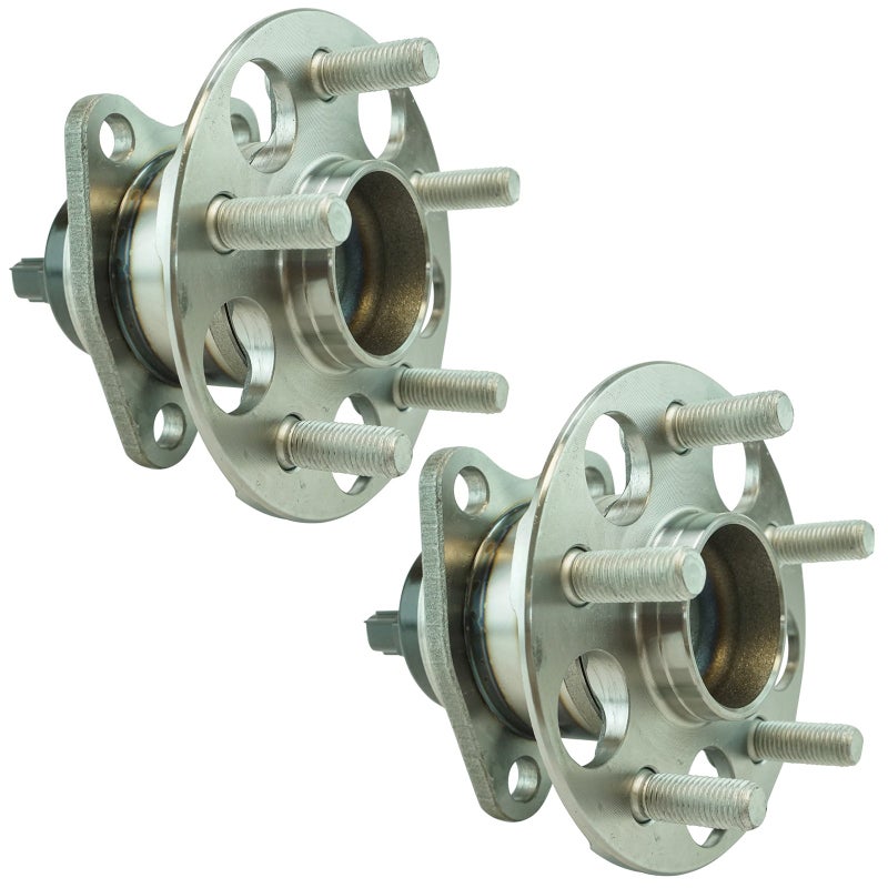 TRQ Rear Left and Right Wheel Bearing and Hub Assembly Set 2 Piece Compatible with 2010-2015 Toyota Prius 2012-2015 Prius Plug-in - Image 3